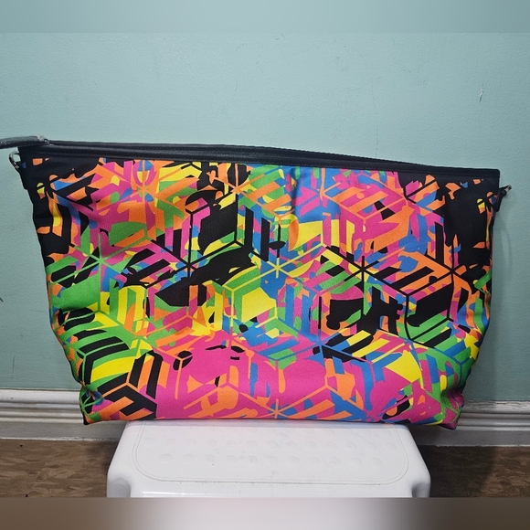 NWT MCM Portuna Medium Clear Graphic Logo Aren Cube Leather Trim Shopper Tote - Picture 17 of 17